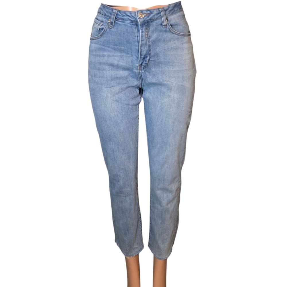 Forever 21 Ankle Raw Hem Jeans